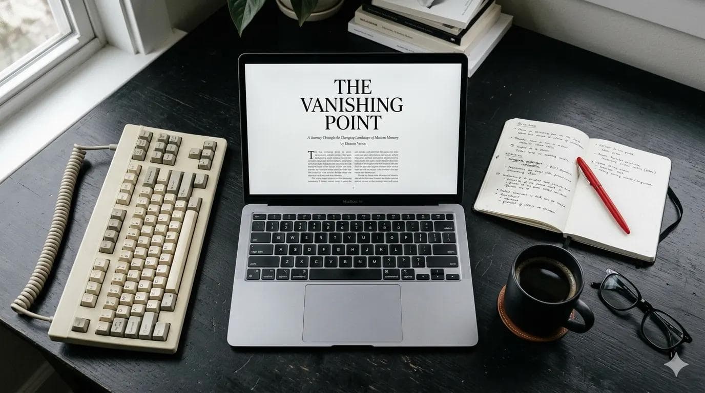 Headless WordPress editorial website on MacBook featuring clean article layout with modern typography design